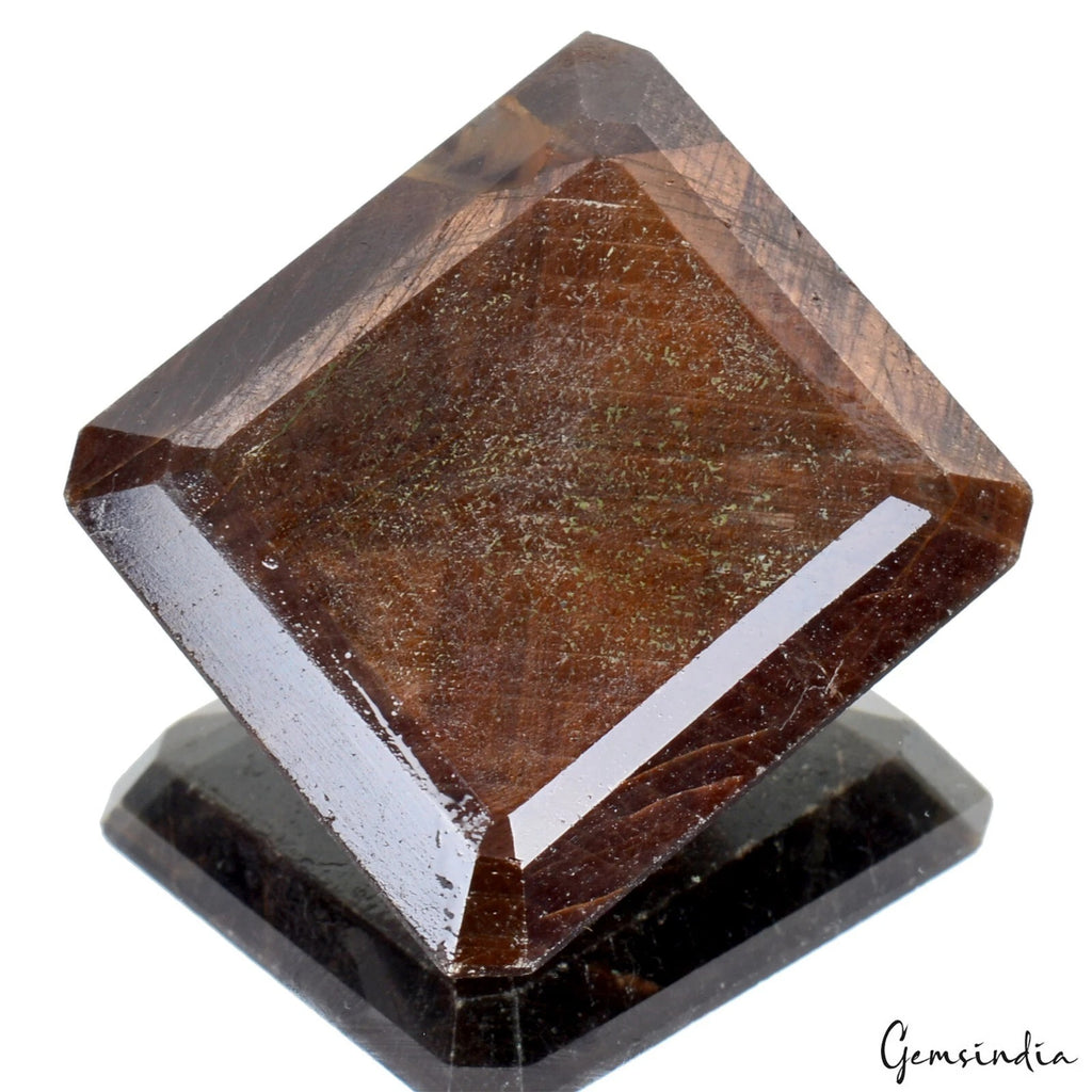 Sapphire Loose Gemstone, Untreated, Brown — 36x30x13 mm, 257.50 Ct