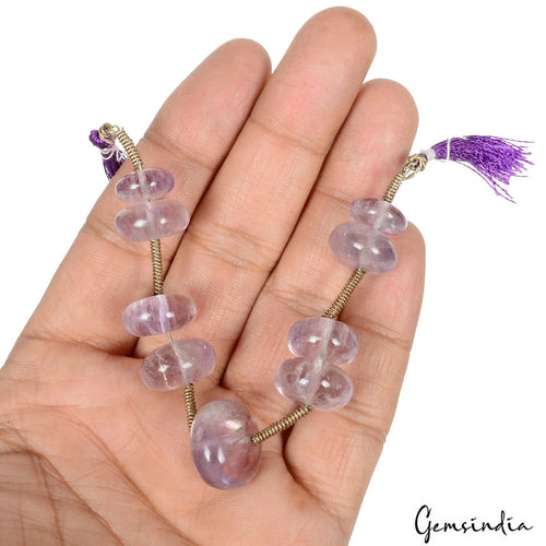 Amethyst Beaded Strand, Untreated, Purple — 11mm to 17mm, 122.80 Ct