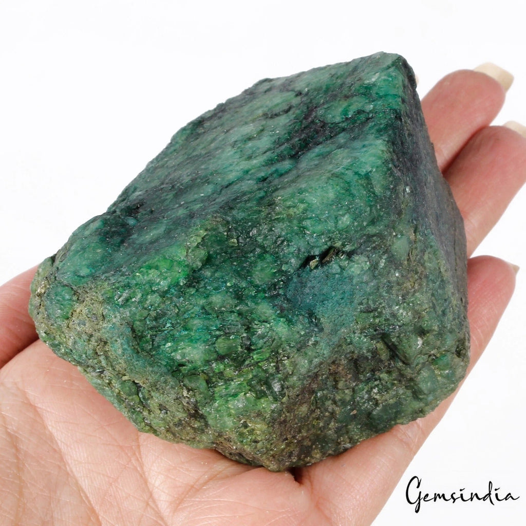 1460 Ct Natural Brazilian Green Emerald Raw Rough Rock Crystal Minerals Huge Gem