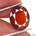 7.10 Ct Natural Hessonite Garnet Oval Cut Loose 13x11mm IGL&I Certified Gemstone