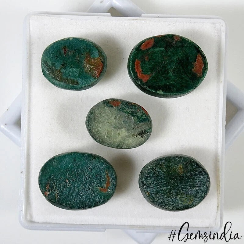 Turquoise Cabochon, Untreated, Green — 18-21mm, 104.00 Ct, Tibet