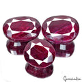 1900 Cts Natural Red Ruby From Madagascar Oval Faceted Cut Loose Gemstones~ 3 Pc