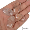 200Cts/4 Pcs Natural Untreated Golden Wire Rutile Quartz Oval Cab Loose Gems Lot