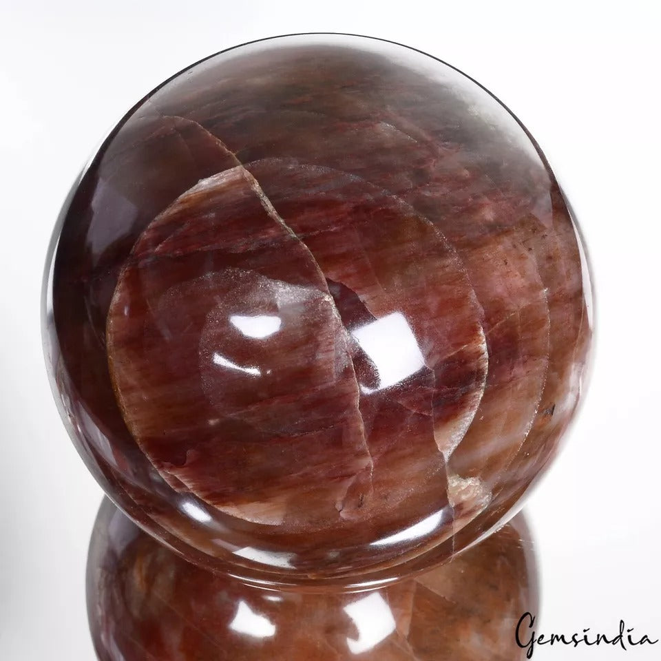 Red Jasper Sphere, Untreated — 5.5 Inch in diameter, 4.1 Kg (20500 Ct), Madagascar
