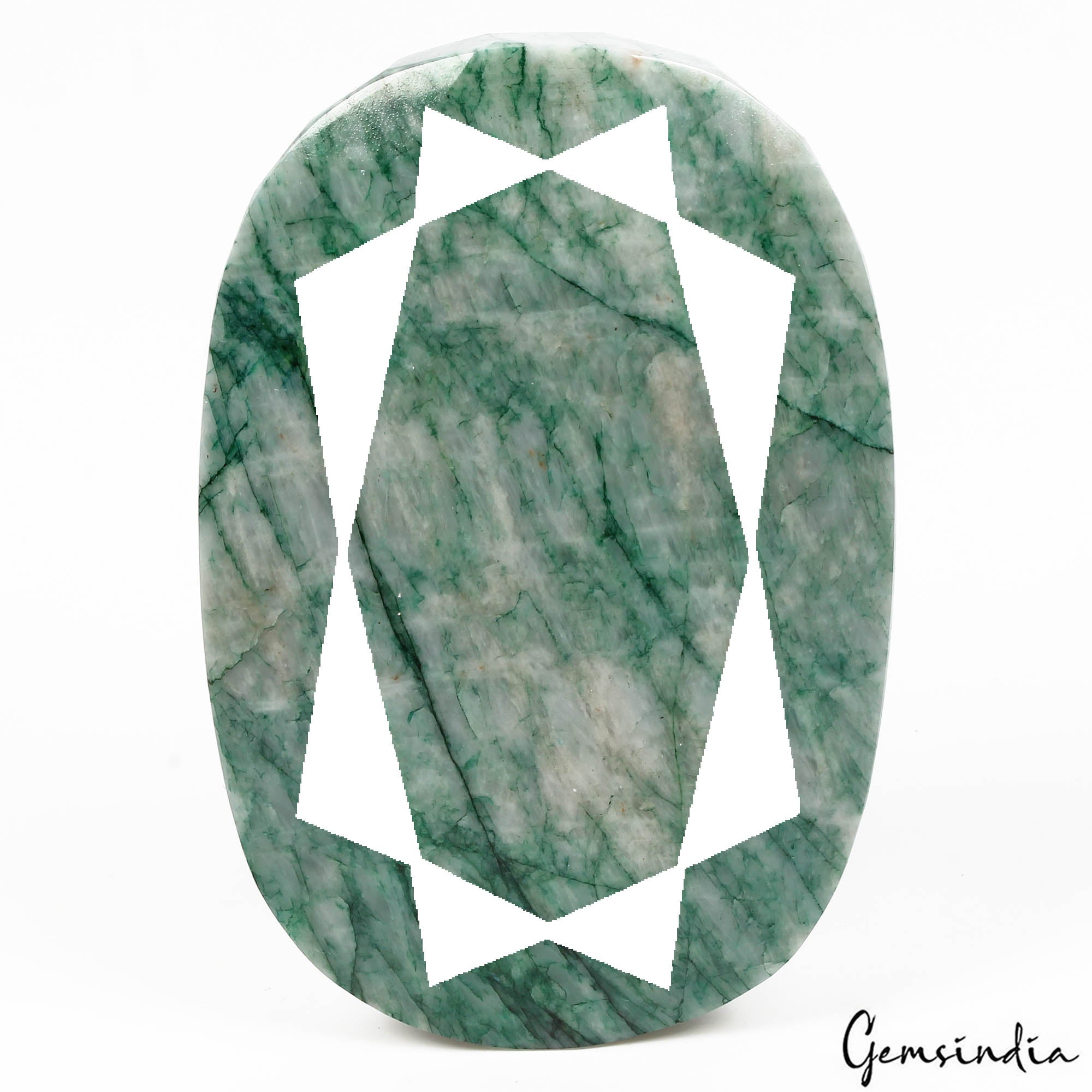 1800 Cts Natural Brazilian Green Emerald Oval Faceted Earth Mined Loose Huge Gem