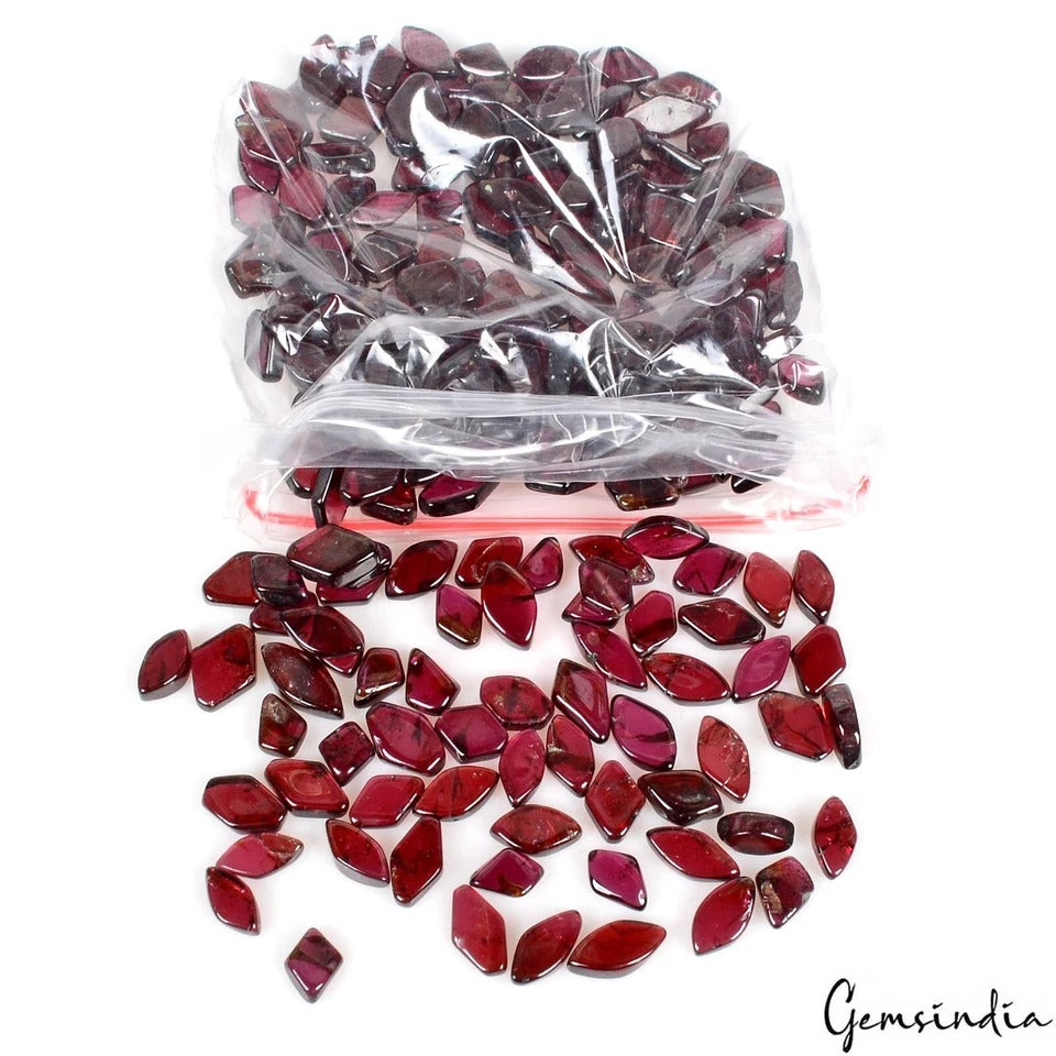 320 Ct Natural Rhodolite Garnet Mini Chips Polished Wholesale Gems Lot 219 Pcs