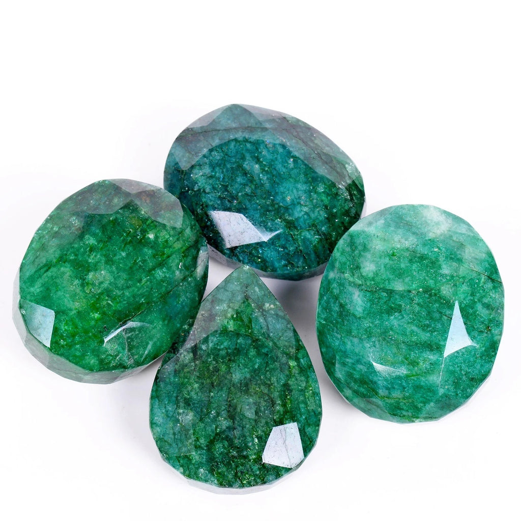 Emerald Lot, Loose Gemstone, Green — 4 Pieces, 50mm, 1680 Ct, Brazil