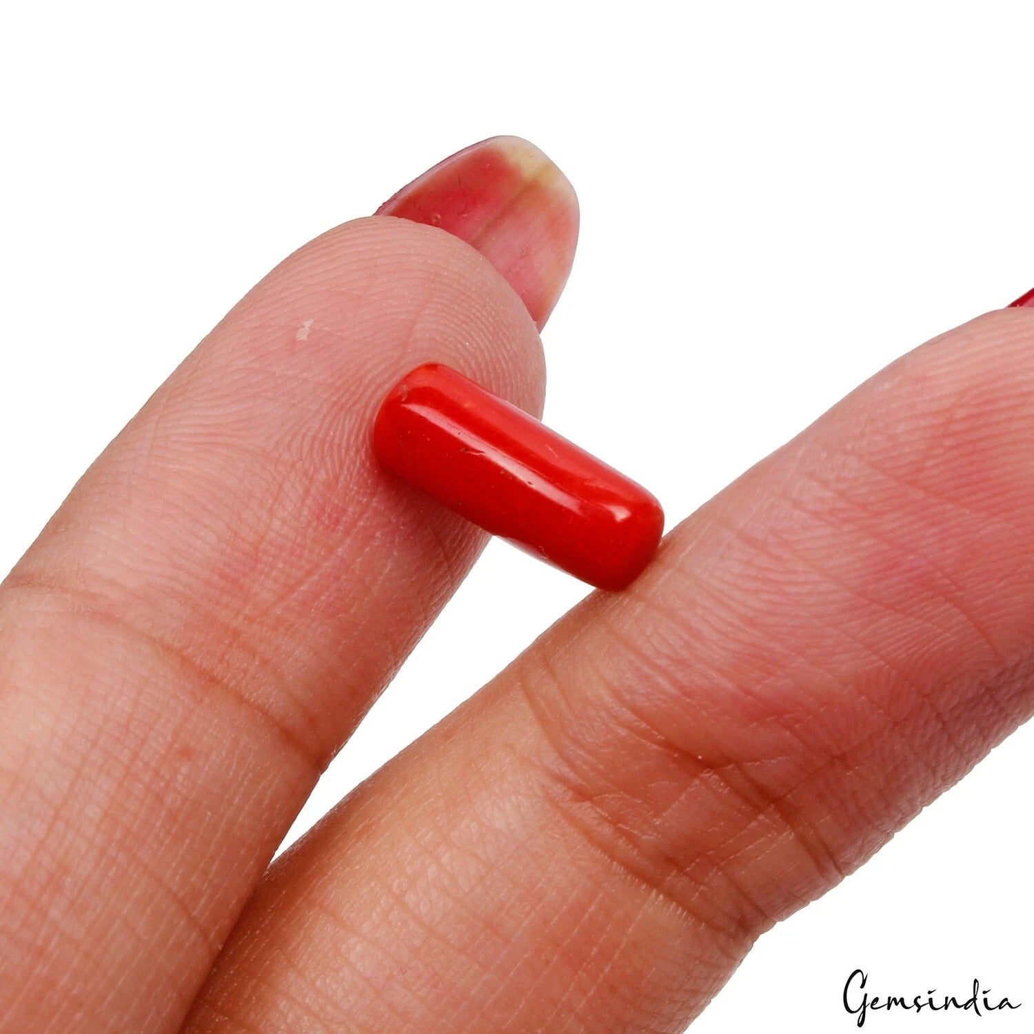 Coral Loose Gemstone, Untreated — 12x5 mm, 2.30 Ct