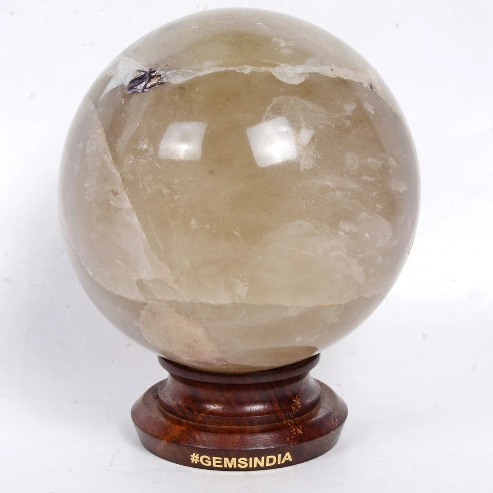 Smoky Quartz Sphere — 5 Inch in diameter, 2.6 Kg (13000 Ct), Madagascar