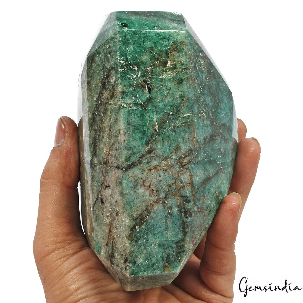 1.85Kilo Natural Green Brazilian Emerald Octagon Cut Earth mined Museum Size Gem