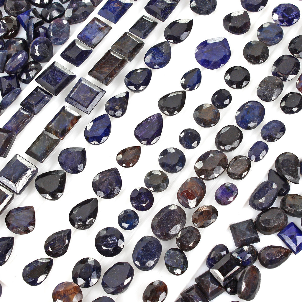 5000 Ct/436 Pcs Natural Blue Sapphire Mix Cut 10-21mm Ring Size Loose Gemstones