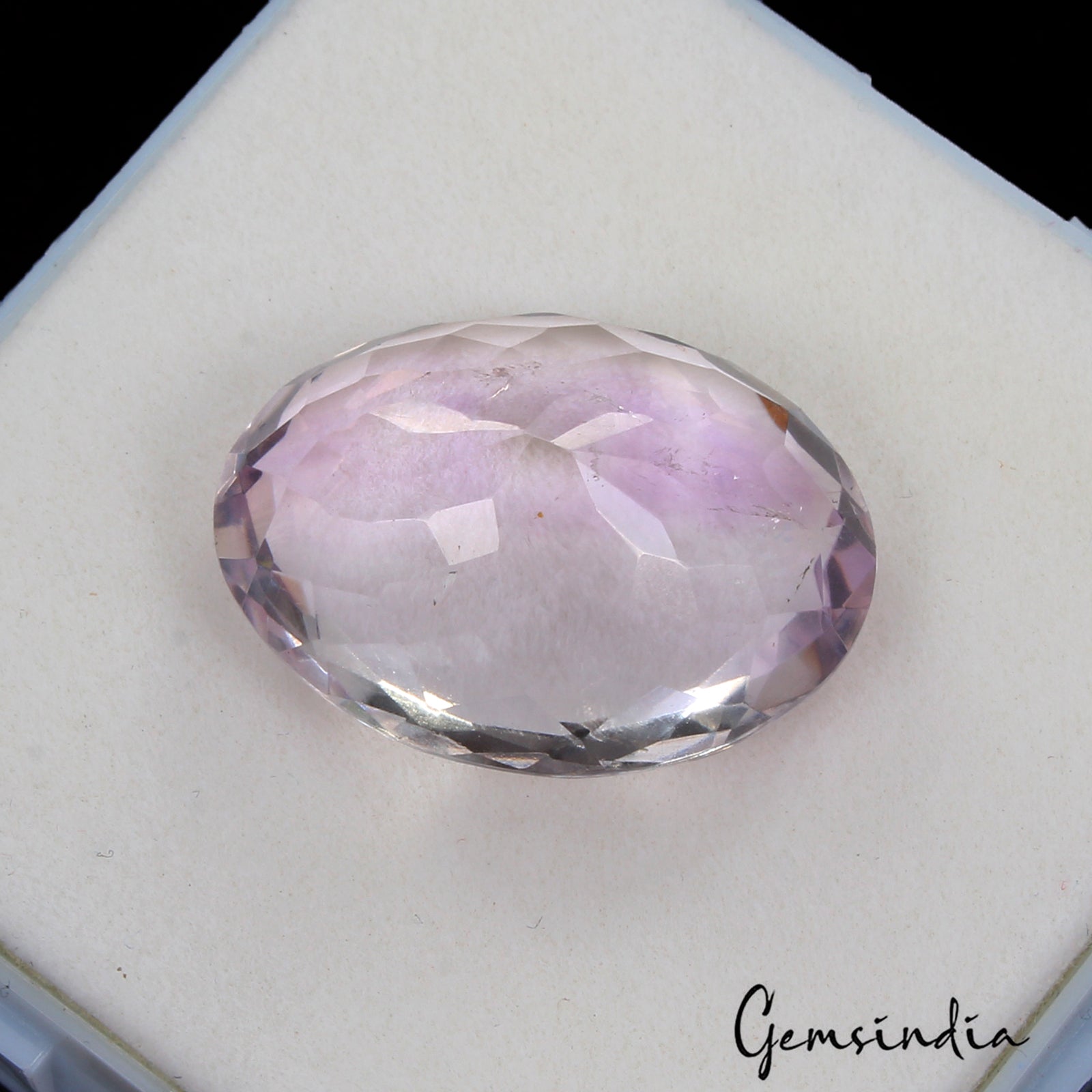 26.50 Ct Natural Lavender Amethyst Oval Cut Faceted Ring Size Gems For Jewelry