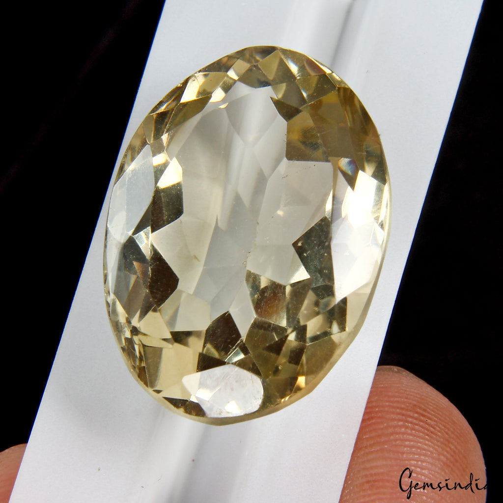 VVS 34.80Ct Natural Citrine Oval Cut Loose Untreated Brazil Gemstone For Jewelry
