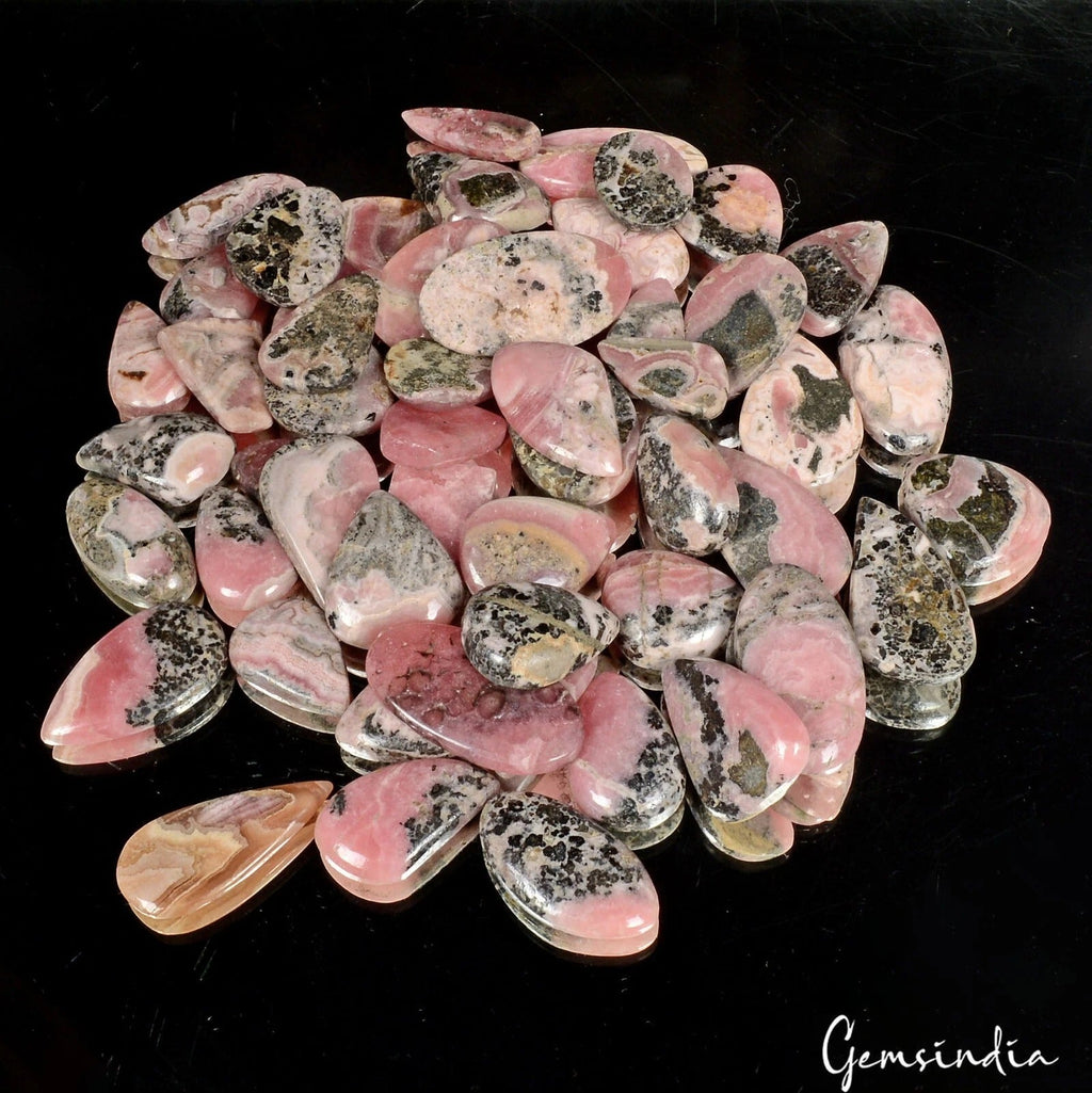 1100 Ct Natural Rhodochrosite Mix Cabochon Loose Untreated Designer Gemstone~55P
