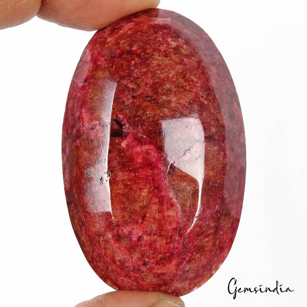 Beryl Loose Gemstone, Oval Cut, Color Enhanced — 58x36x13mm, 200 Ct, India