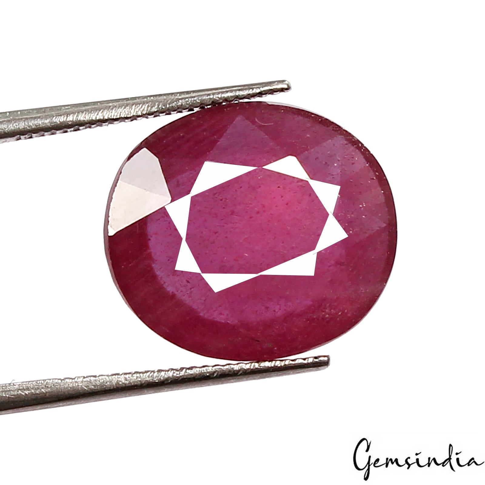 Ruby Oval Cut Loose Mozambique Gemstone 15x13x5mm - 11.70 Cts AAA+ Certified