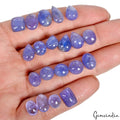 Tanzanite Lot, Cabochon, Untreated, Blue — 20 Pieces, 09mm to 14mm, 86.60 Ct, Tanzania