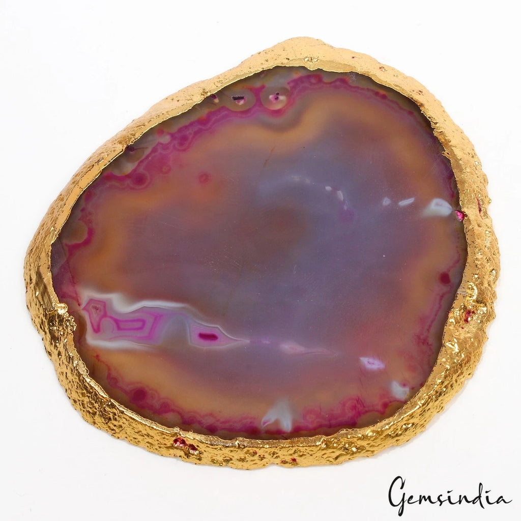 Onyx Rough, Color Enhanced, Bi Color — 93x87x7 mm, 530 Ct