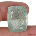 31.30 Ct Natural Untreated Green Aquamarine Cushion Cut Loose Brazilian Gemstone
