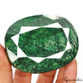 1600 Cts Natural Green Emerald Oval Cut Loose Earth mined Huge Gemstone, Brazil