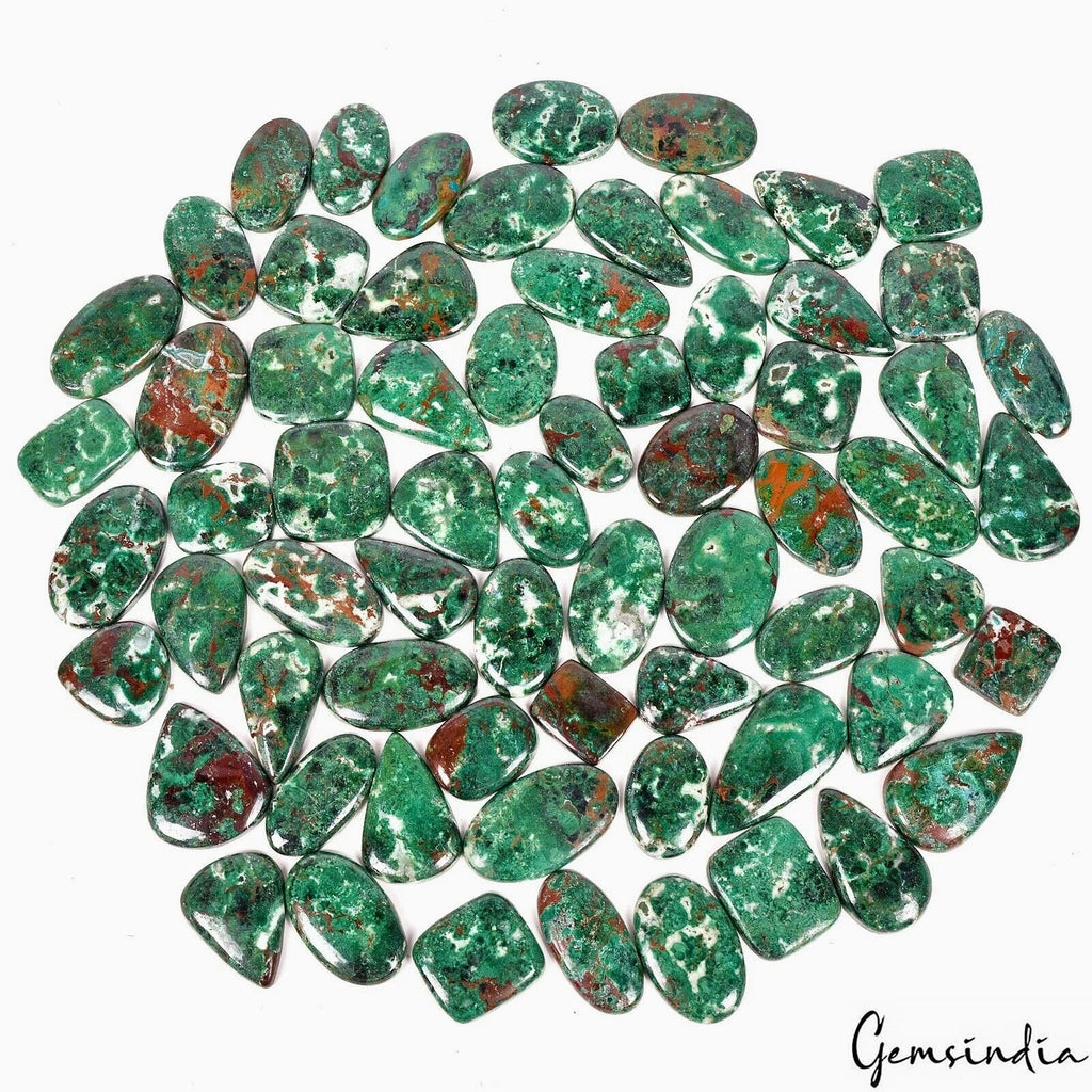 67 Pcs Natural Azurite Chrysocolla Untreated Mix Cabochon Loose Gemstones~2500Ct