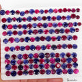 400Ct/144 Pc Natural Red & Blue Beryl Round Cut 7-10mm Loose Jewelry Making Gems