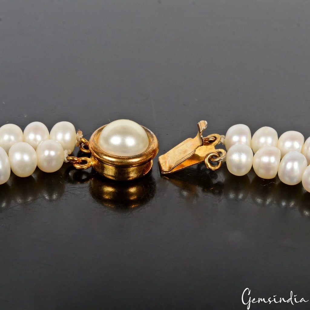 92.50 Ct Natural Round Bead Freshwater & Tahitian Pearl Bracelet 8" W Slide Lock