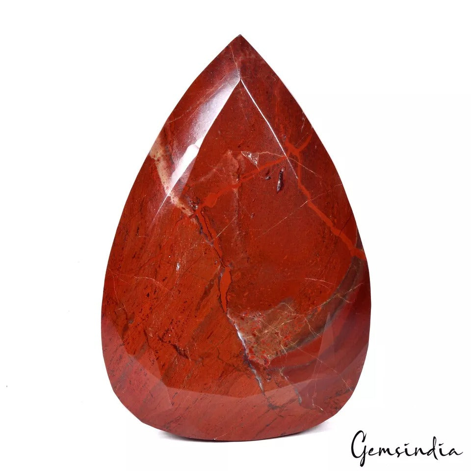 1 Kg Natural Untreated Red Jasper Pear Faceted Museum Size Loose Rare Huge Gem