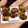 Certified Natural Honey Quartz Citrine 18-30mm Flawless Mix Cut Gemstones 246+Ct