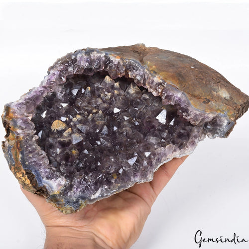 Amethyst Geode, Untreated, Purple — 9x6.9x2.4 inches, 1.99 Kg (9950 Ct), Uruguay