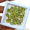 28 Pcs VVS Natural Peridot Untreated 7x5mm Octagon Cut Finest Green Gemstones