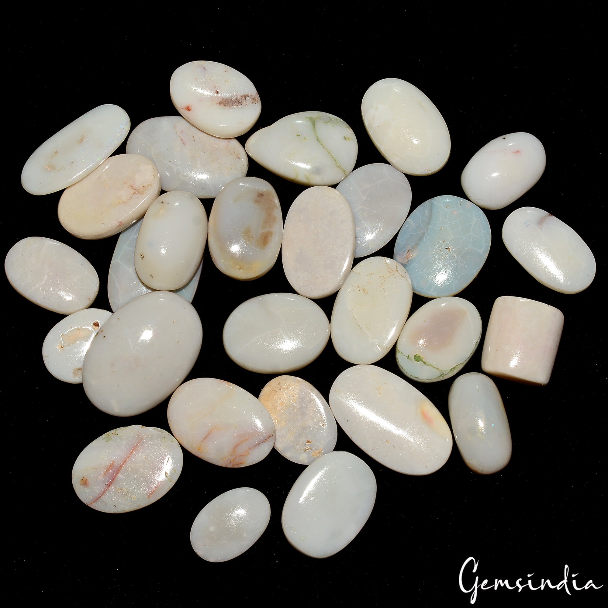 211.20Ct Natural Australian Opal Mix Cabochon Loose Jewelry Gemstones~28 Pcs
