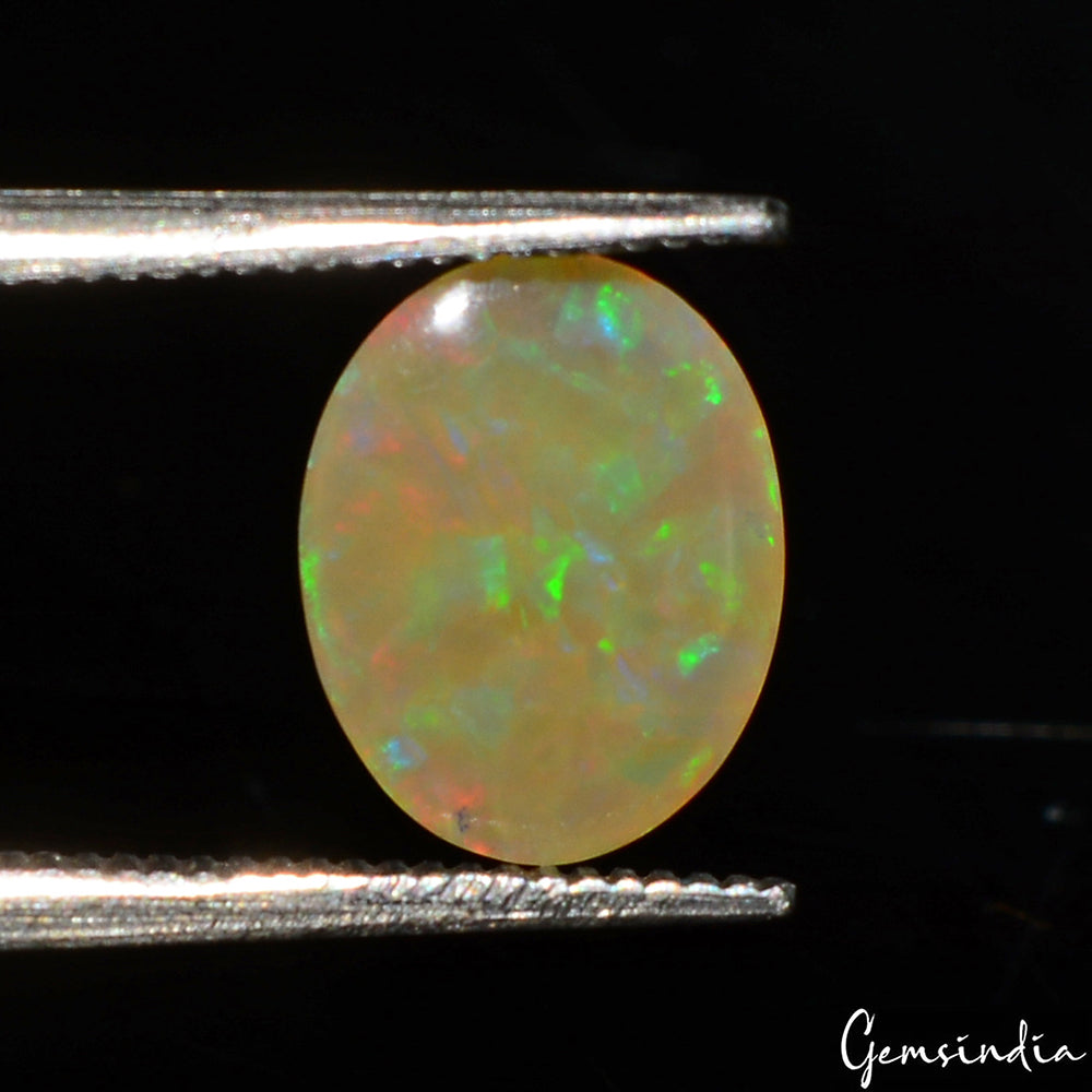 1.20 Ct Hardy STRONG! Natural Giant Yellow&Rainbow Color Sparkling Opal Ethiopia