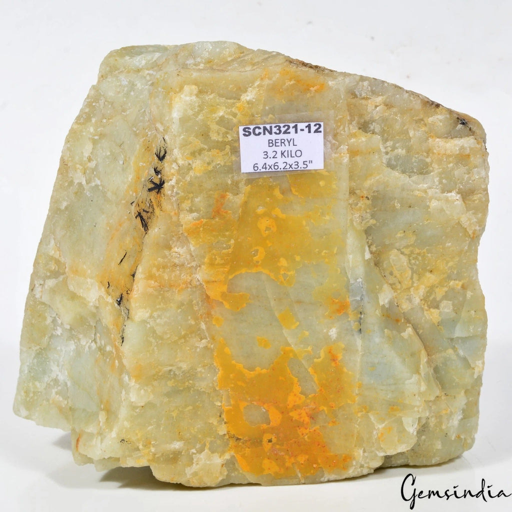 3.2 Kilo Large Raw Aquamarine beryl Uncut Rough Huge Crystal Healing Specimen