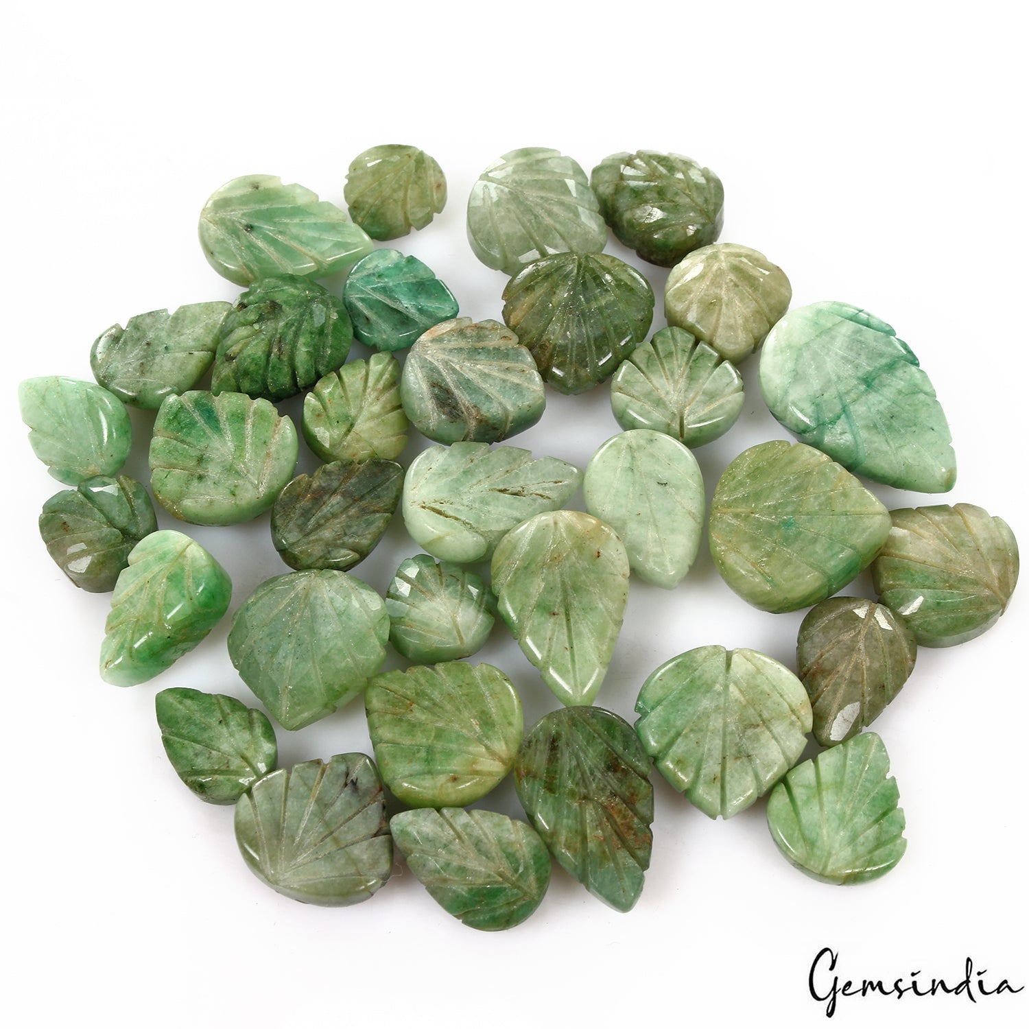 460 Cts/33 Pcs Natural Green Emerald Mix Shape Hand Carved Loose Gemstones Lot