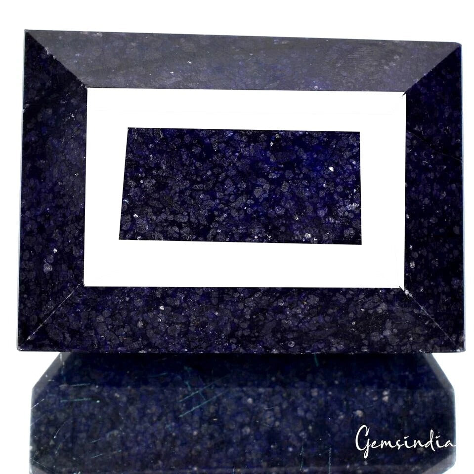 1970 Ct Natural African Dark Blue Sapphire Baguette Cut Huge Size Loose Gemstone