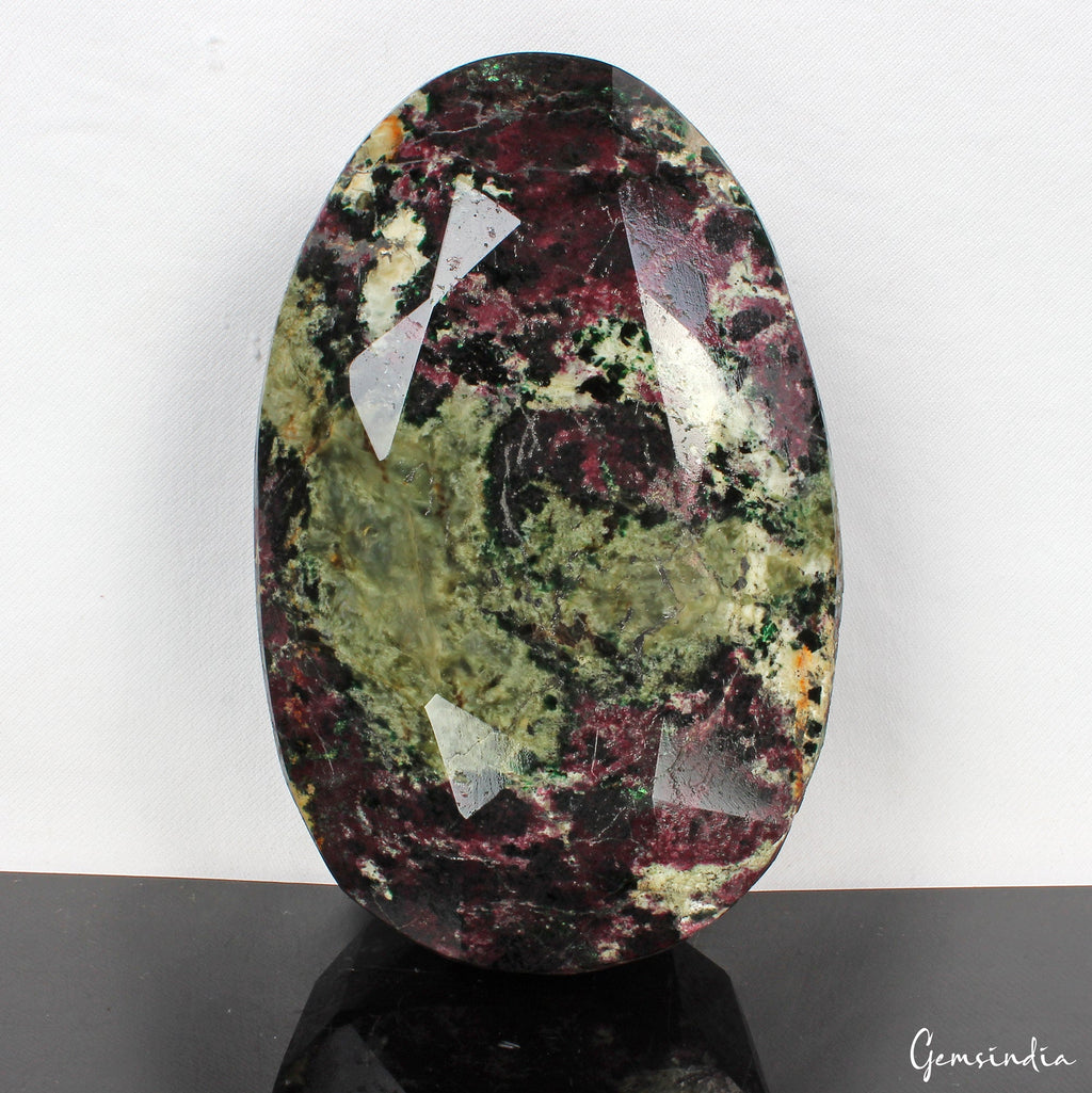 Natural Ruby Zoisite 2.4 Kg Earth Mined Rose Oval Cut Museum Grade Rare Gemstone