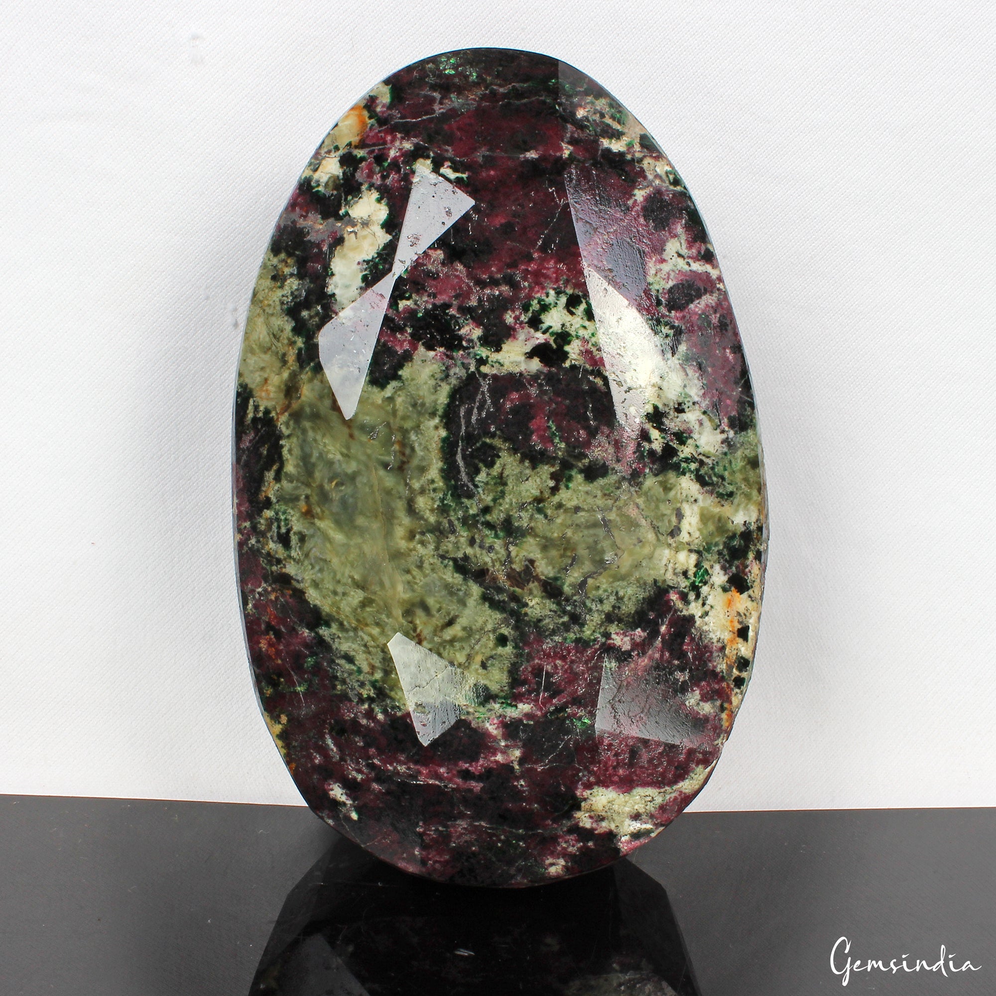 Natural Ruby Zoisite 2.4 Kg Earth Mined Rose Oval Cut Museum Grade Rare Gemstone