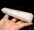 260 Gm5.6" Black Tourmaline Rutilated Quartz Obelisk Tower Crystal Point Healing