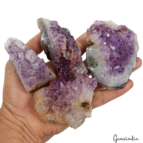 Amethyst Geode, Untreated, Purple — 66mm to 90mm, 670 g (3350 Ct)