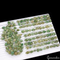 430 Ct/146 Pcs Natural Green Emerald Loose Mix Cut Loose 7-14mm Gems For Jewelry