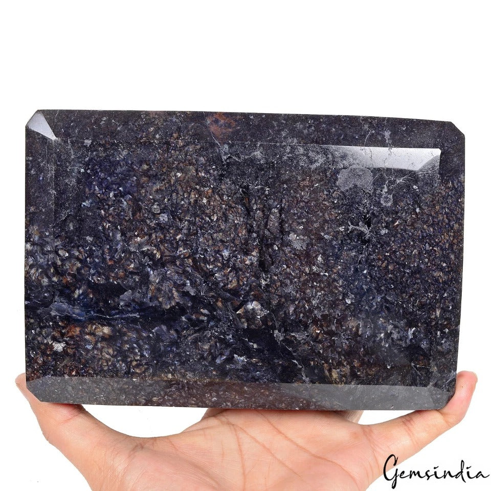 Blue Sapphire Loose Gemstone, Color Enhanced — 7.6x5.2x2.4 Inch, 21500 Ct (4.3 Kg), Madagascar