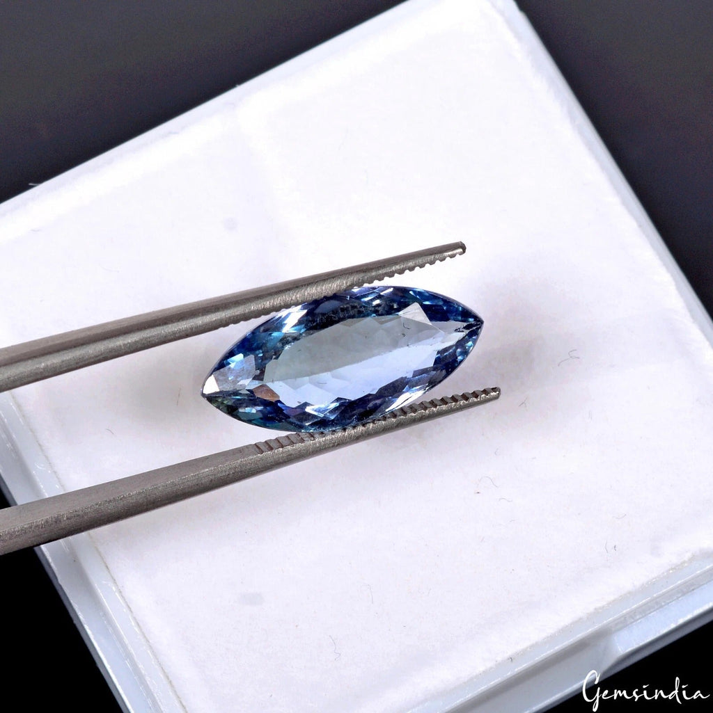 Flawless D Block Tanzanite 4.00 Ct Marquise Cut Certified Loose Natural Gemstone