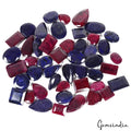 1560Ct/16-33mm Natural Ruby Sapphire Mix Cut Loose Madagascar Certified Gems Lot