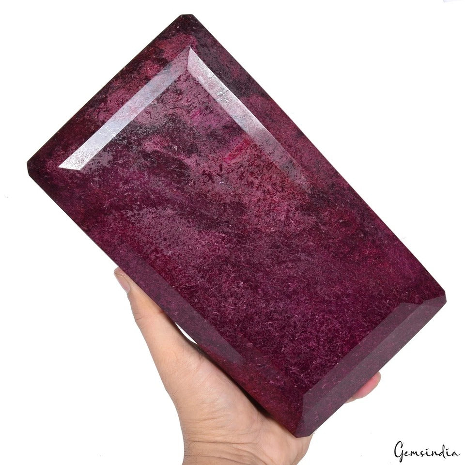 5.6 kilo Natural Red Ruby Museum Size Octagon Cut Huge Size Collective Gemstone