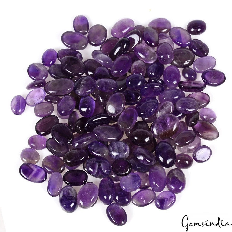 620 Cts Natural Untreated Dark Purple Amethyst Oval Cab Loose Gems for Jewelry