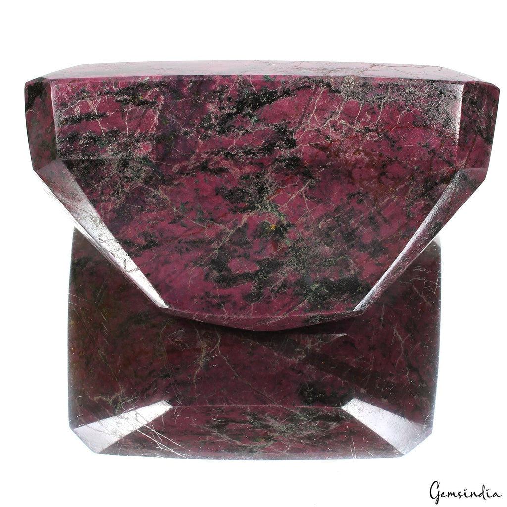3.1 Kilo Natural Untreated Dark Red Ruby Octagon Cut Loose Museum Size Gemstone