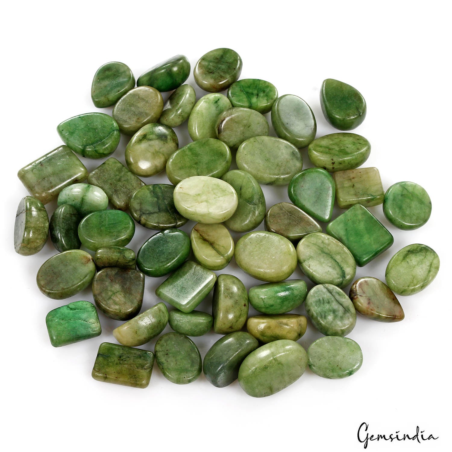1040 Ct Natural Green Brazilian Emerald Mix Cabochon Loose Wholesale Gems Lot