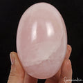 Natural Madagascar Large Rose Quartz Crystal Egg- Polished Pink Healing Stone~4"