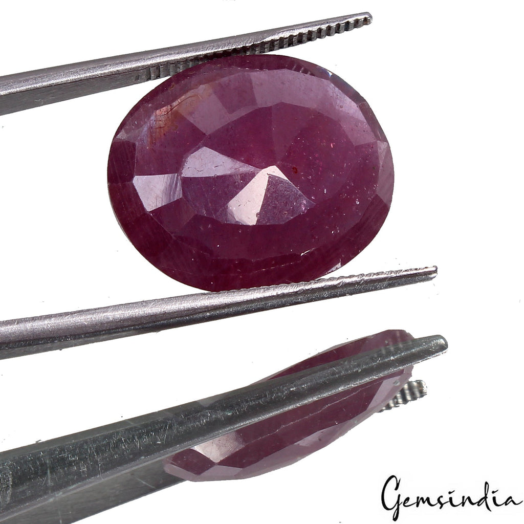 Certified 13.60 Cts Natural Mozambique Red Ruby Oval Cut Loose Precious Gemstone
